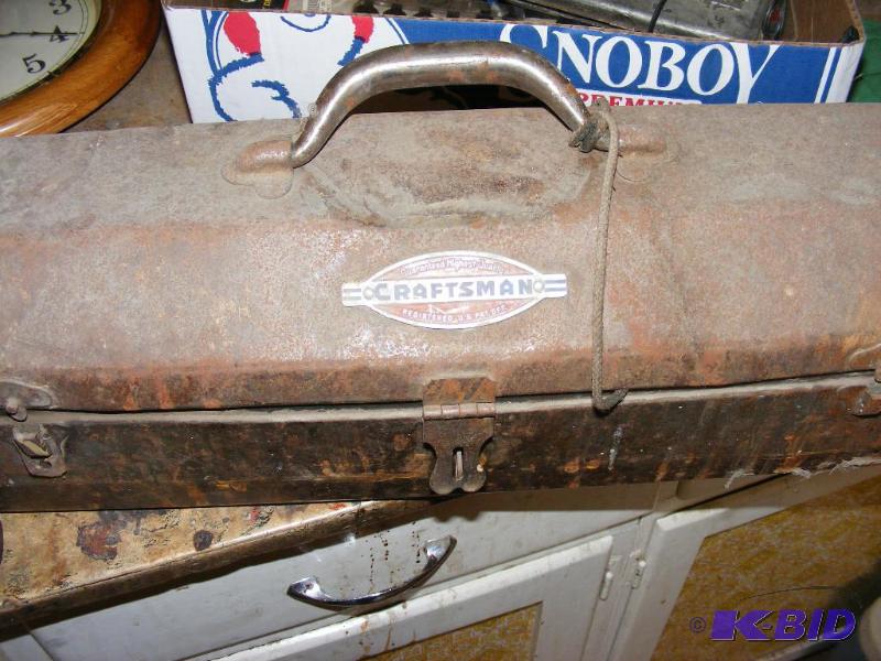 lot 60 image: Craftsman Tool box with wrenches and sockets ...