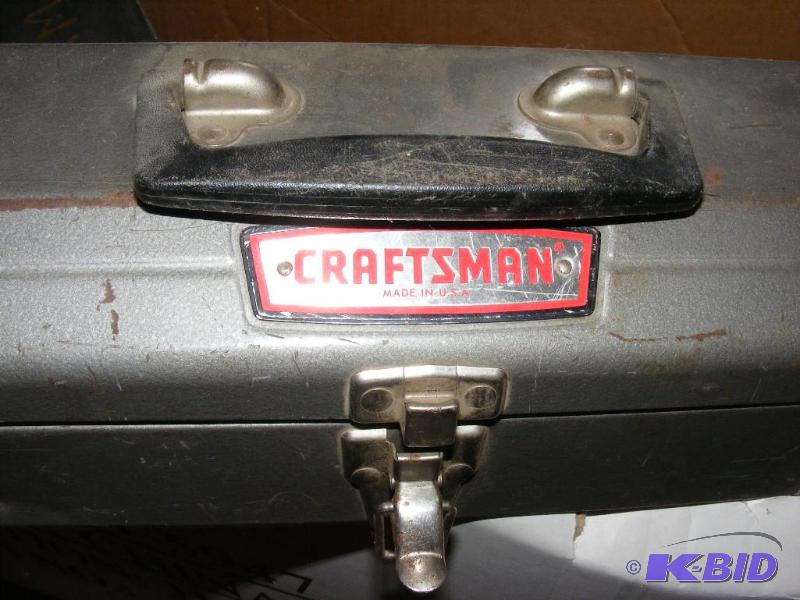 lot 64 image: Craftsman Tool Box with sockets and Allan wre...