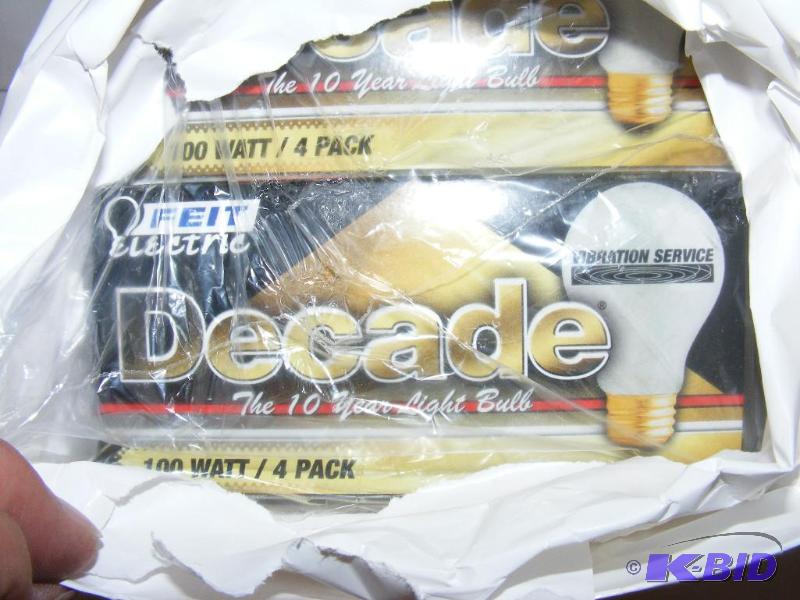 lot 68 image: 7 or 8 packages of 10 year Light Bulbs, 4 pac...