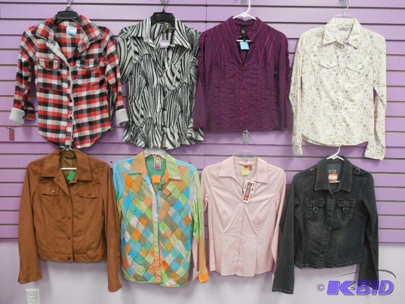 Lot of 8 Name Brand Blouse or Shirt - Size Small