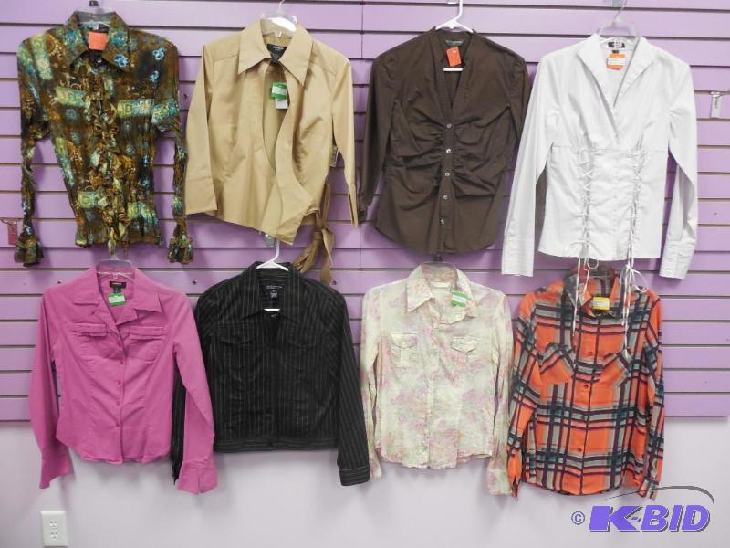 Lot of 8 Name Brand Blouse or Shirt - Size Small