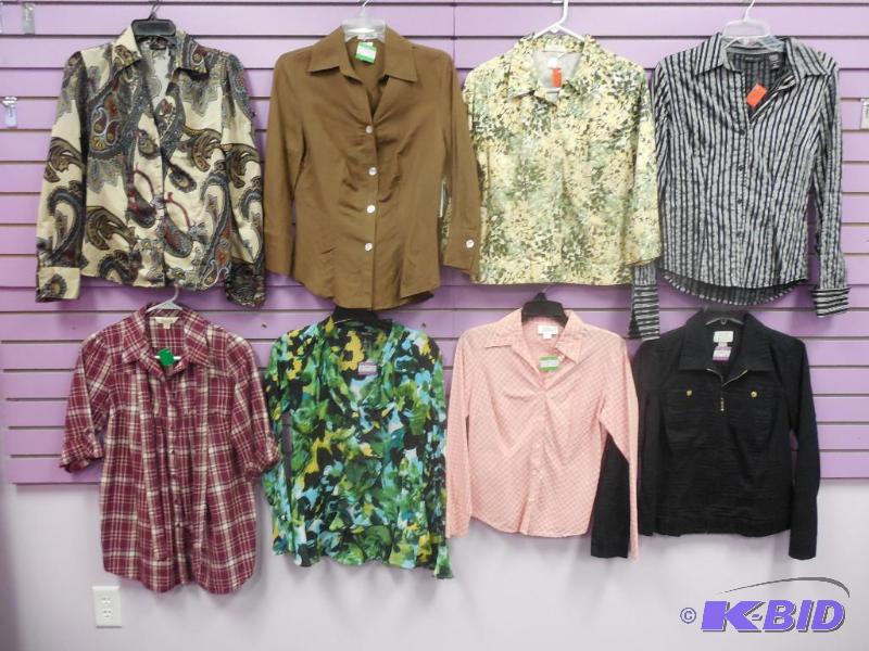 Lot of 8 Name Brand Blouse or Shirt - Size Small