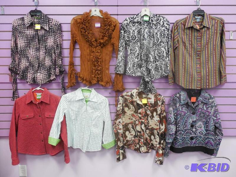 Lot of 8 Name Brand Blouse or Shirt - Size Small