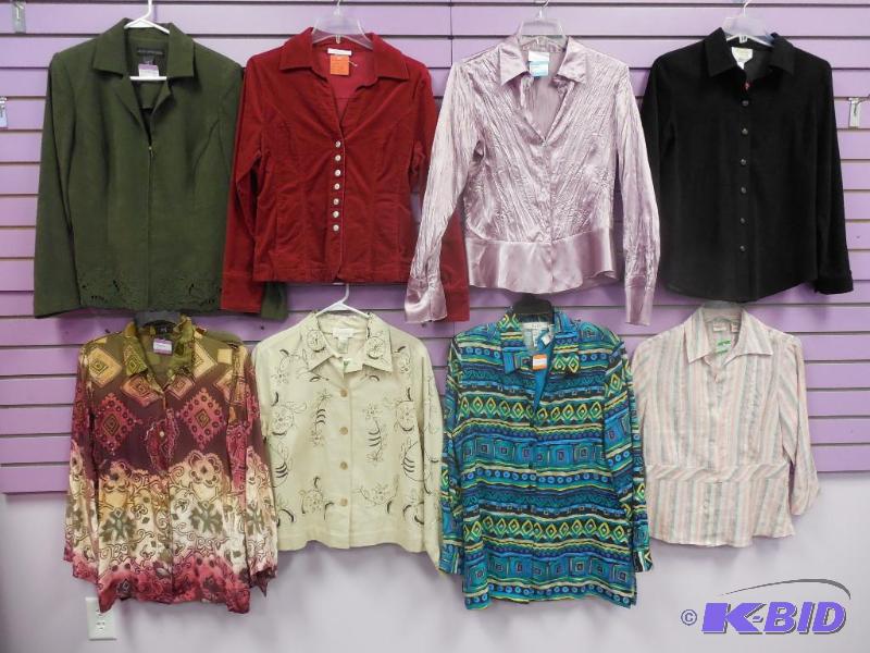 Lot of 8 Name Brand Blouse or Shirt - Size Medium
