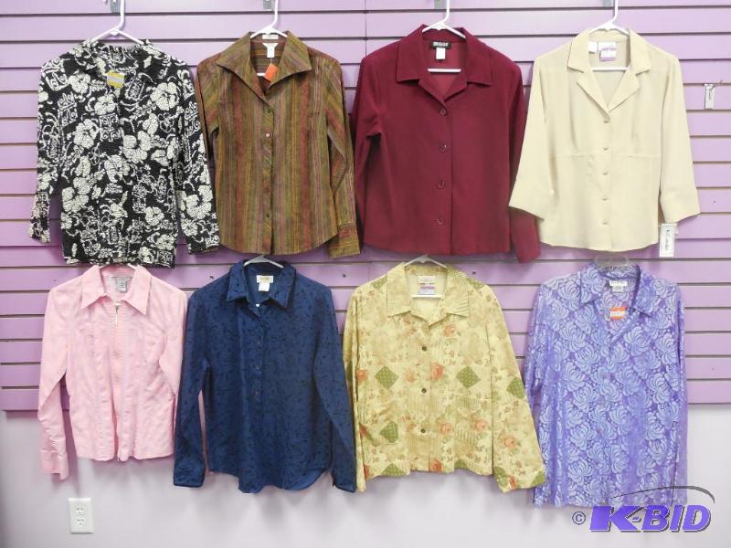 Lot of 8 Name Brand Blouse or Shirt - Size Medium