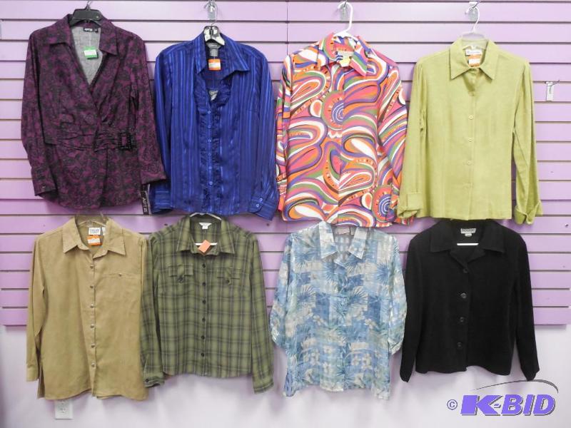 Lot of 8 Name Brand Blouse or Shirt - Size Medium