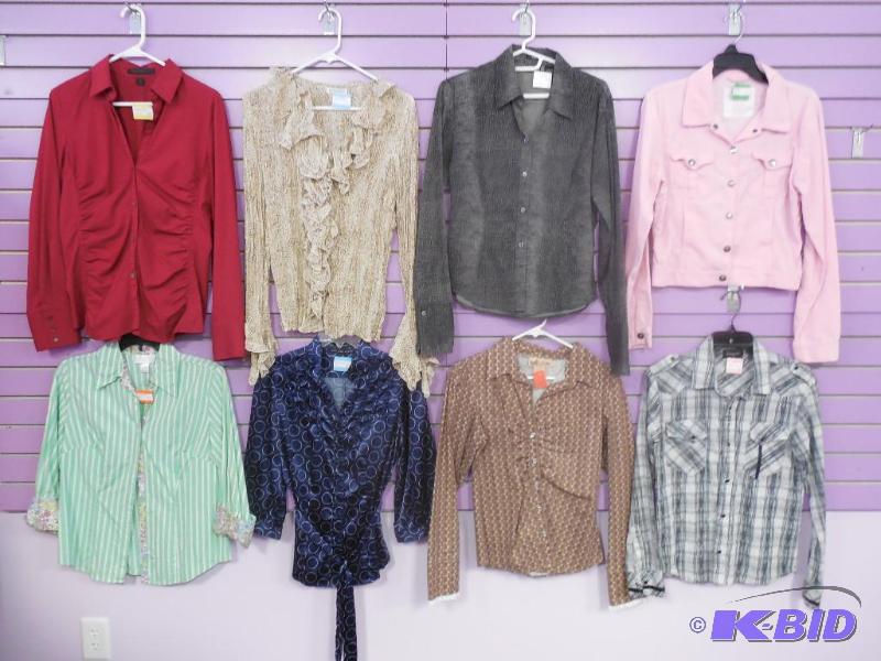 Lot of 8 Name Brand Blouse or Shirt - Size Medium