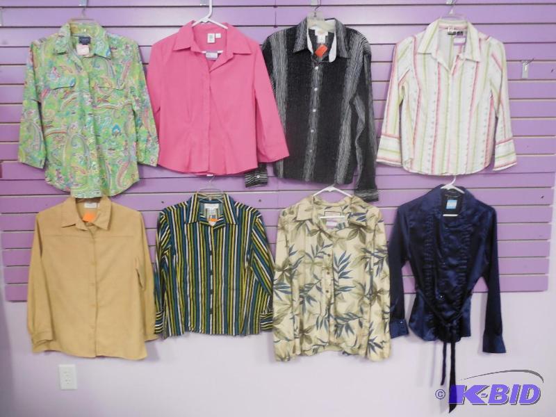 Lot of 8 Name Brand Blouse or Shirt - Size Medium