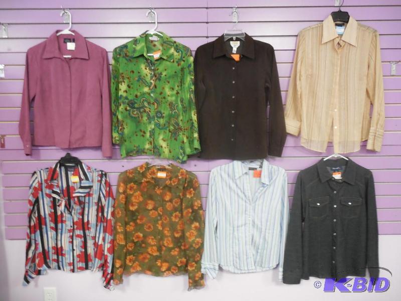 Lot of 8 Name Brand Blouse or Shirt - Size Medium
