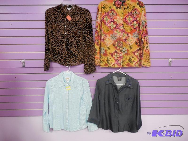Lot of 4 Name Brand Blouse or Shirt - Size Medium