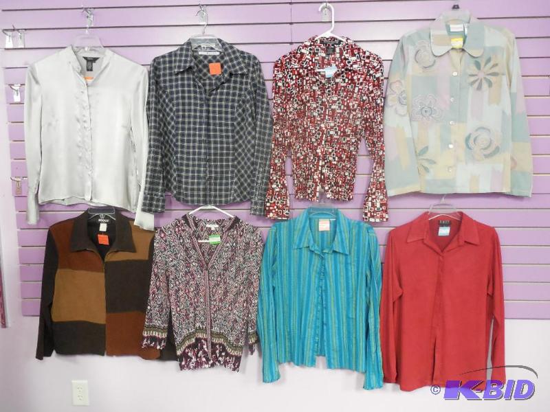 Lot of 8 Name Brand Blouse or Shirt - Size Large