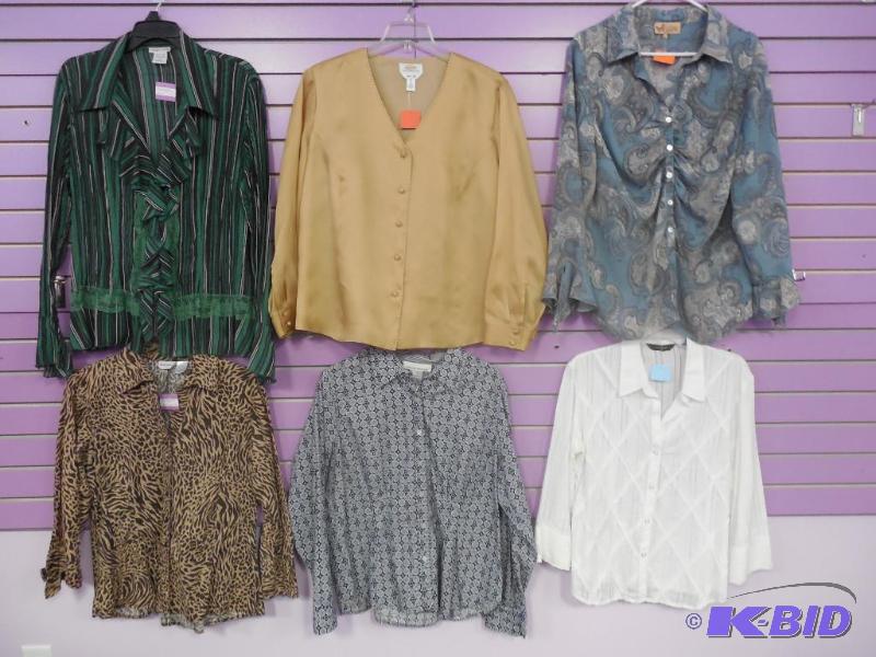 Lot of 6 Name Brand Blouse or Shirt - Size Extra Large & 1X