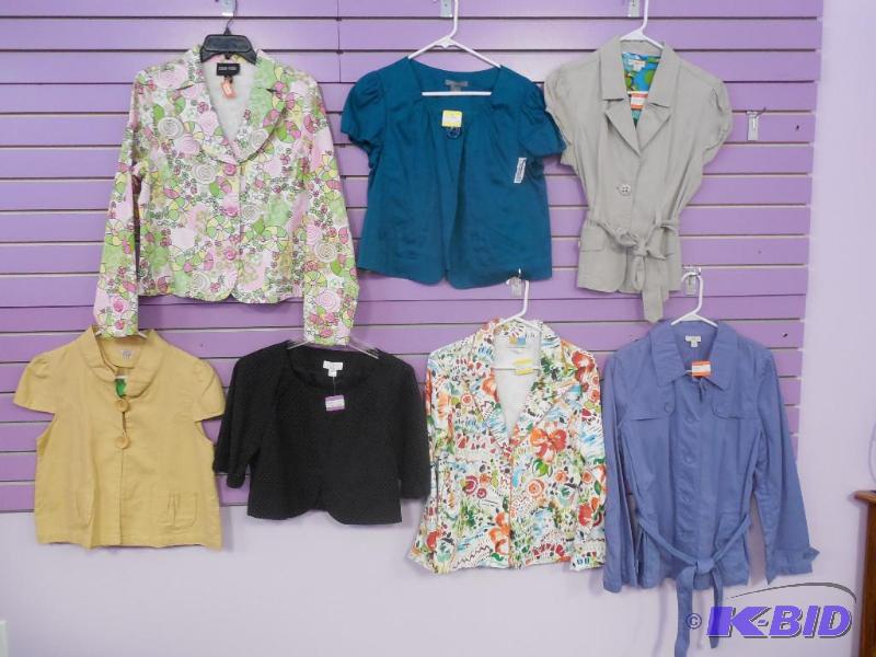 Lot of 7 Name Brand Blazer or Jackets Size Medium