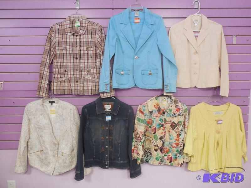 Lot of 7 Name Brand Blazer or Jackets Size Medium
