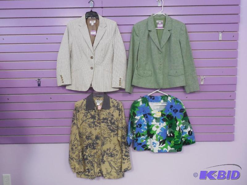 Lot of 4 Name Brand Blazer or Jackets Size Medium