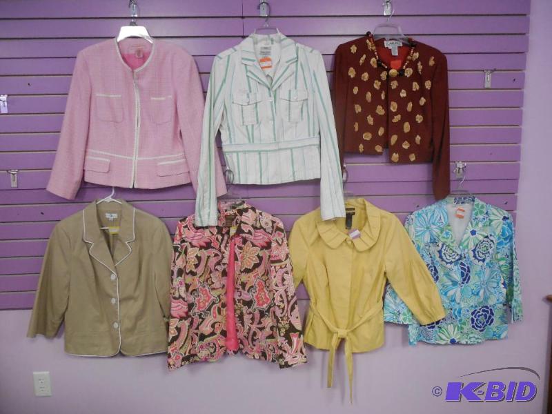 Lot of 7 Name Brand Blazer or Jackets Size Large