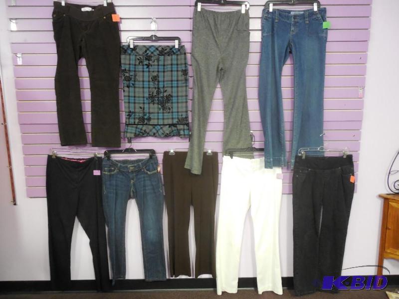 Lot of 9 Maternity Pants & Skirt Size Small - Liz Lange - Motherhood - Duo - GAP Jean