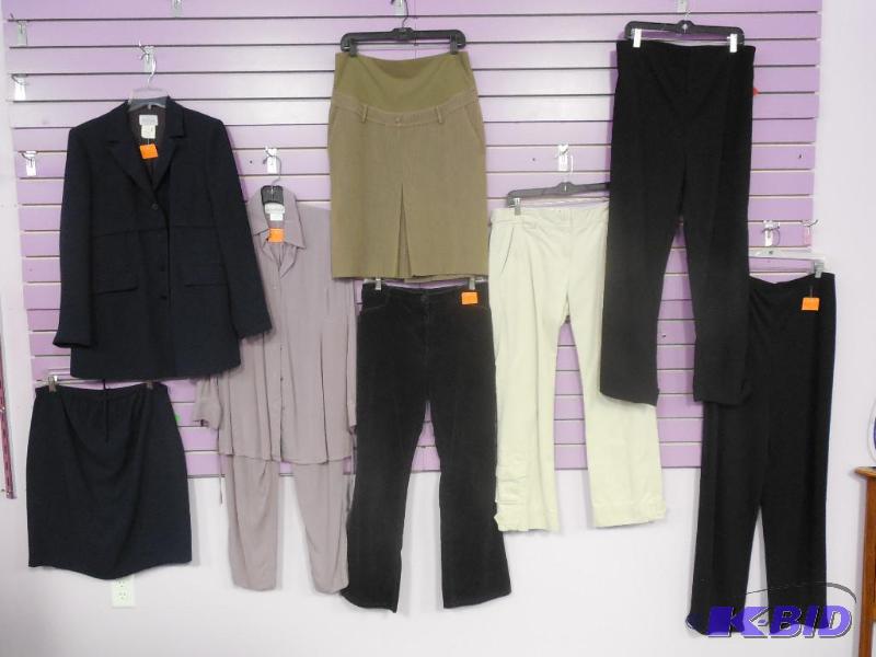 Lot of 9 Maternity Pants & Skirt & Two Piece Size Medium