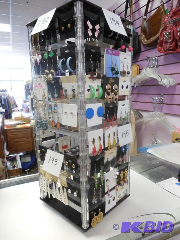 Revolving Counter Earring Display