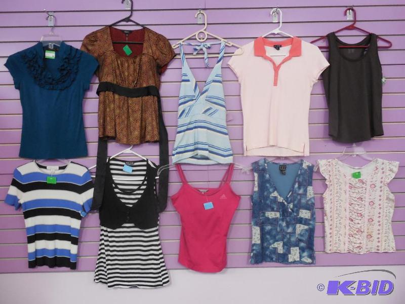 Lot of 10 Name Brand Summer Tops - Size Extra Small & Small