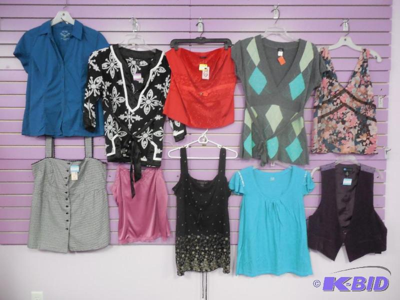 Lot of 10 Name Brand Summer Tops - Size Extra Large