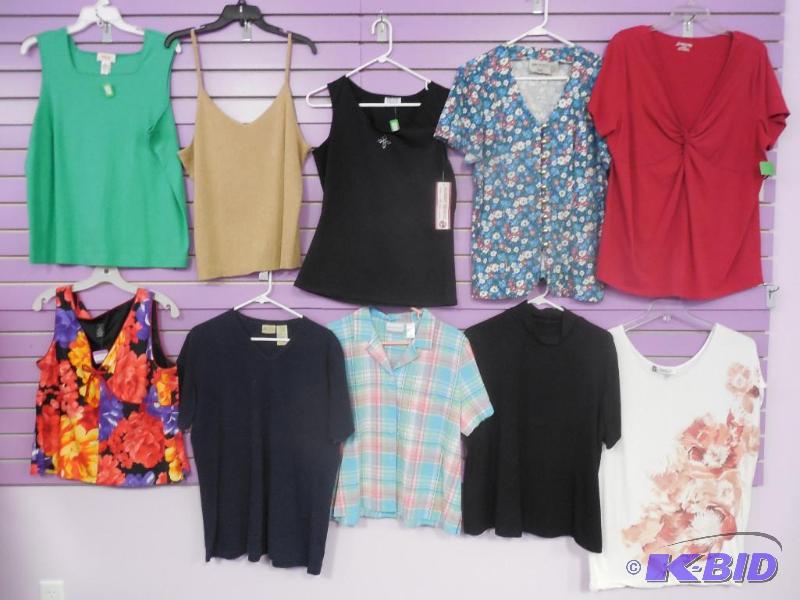 Lot of 10 Name Brand Summer Tops - Size Extra Large & 1X