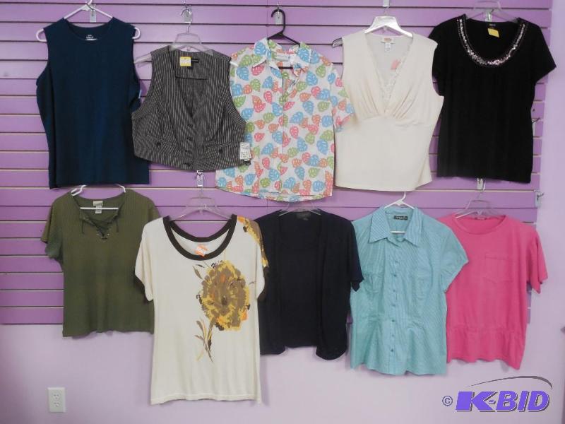 Lot of 10 Name Brand Summer Tops - Size Extra Large & 1X