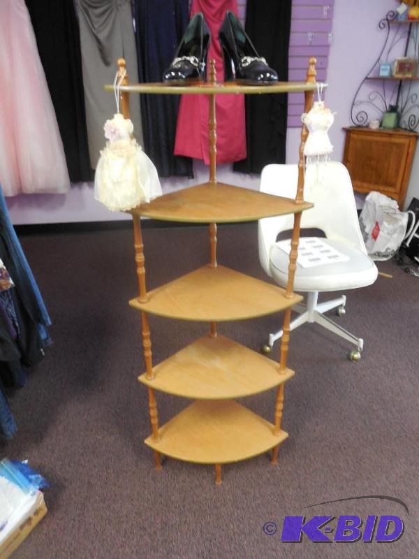 5 Tier Wooden Corner Shelf