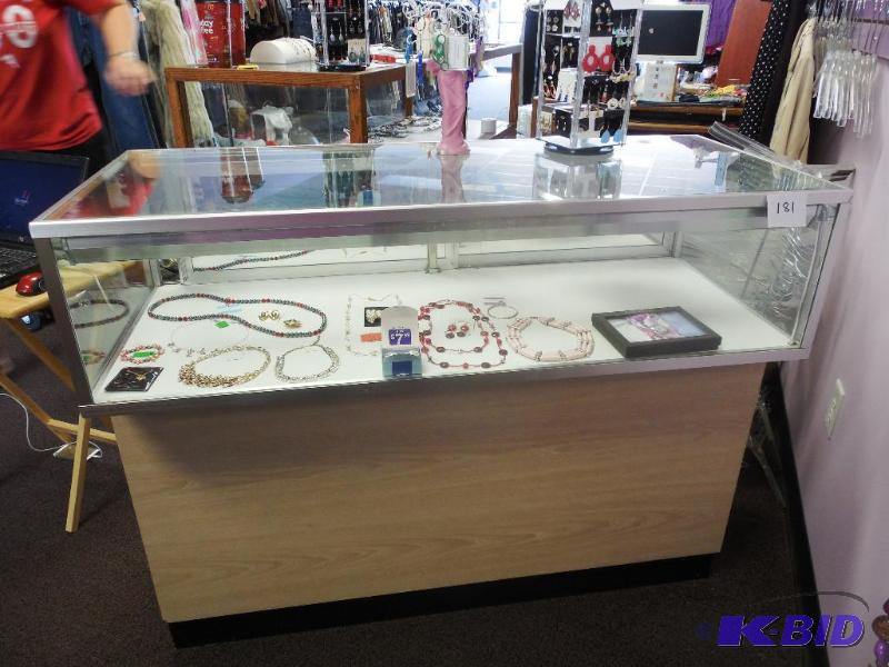 Metal Trim Glass Display Case