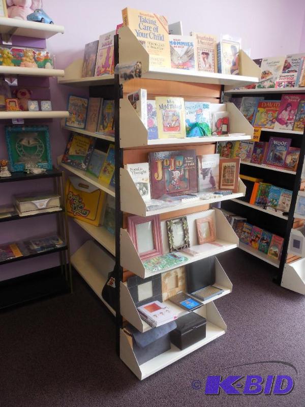 Adjustaible Cream Painted Book  Knick Knack Shelving Unit #2