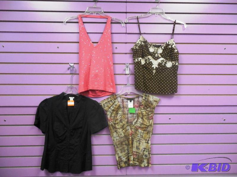 Lot of 4 Posh Designer Summer Tops - Size Small