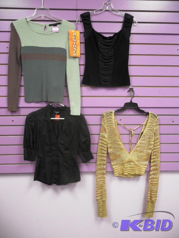 Lot of 4 Posh Designer Tops - Size Small