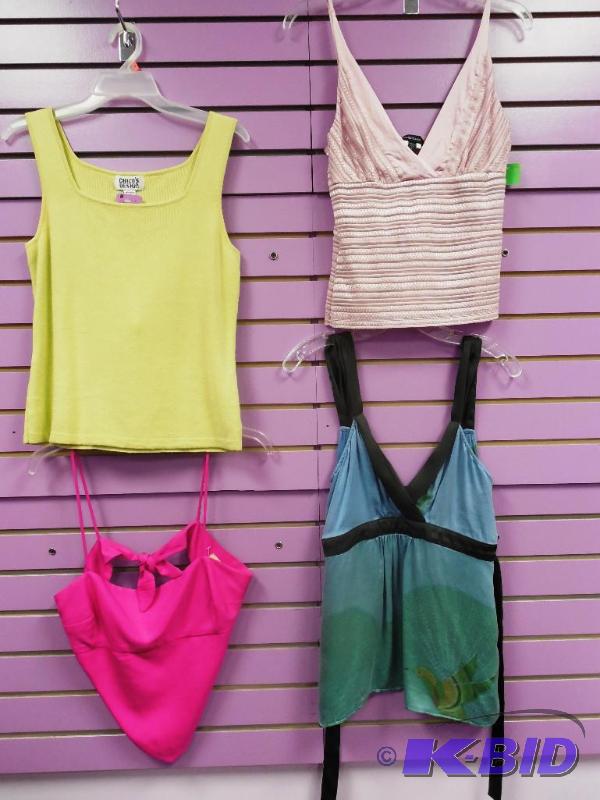 Lot of 4 Posh Designer Sleeveless Tops - Size Medium