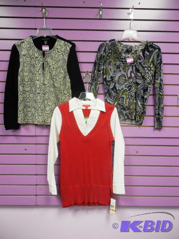 Lot of 3 Posh Brand Long Sleeve Tops & Sweaters - Size Small
