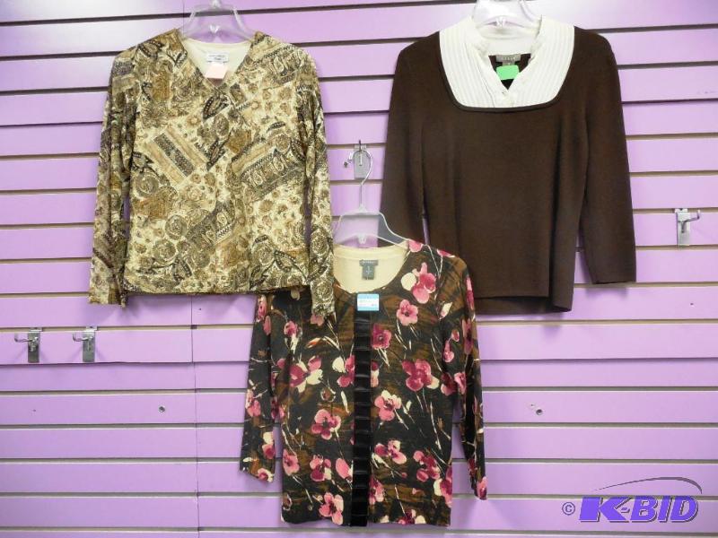 Lot of 3 Posh Brand Long Sleeve Tops & Sweaters - Size Small