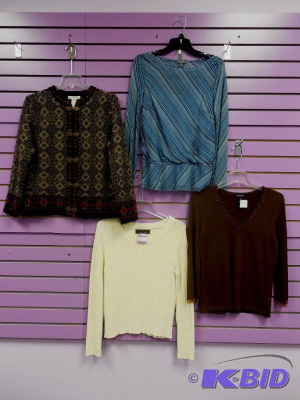 Lot of 4 Posh Brand Long Sleeve Tops & Sweaters - Size Small