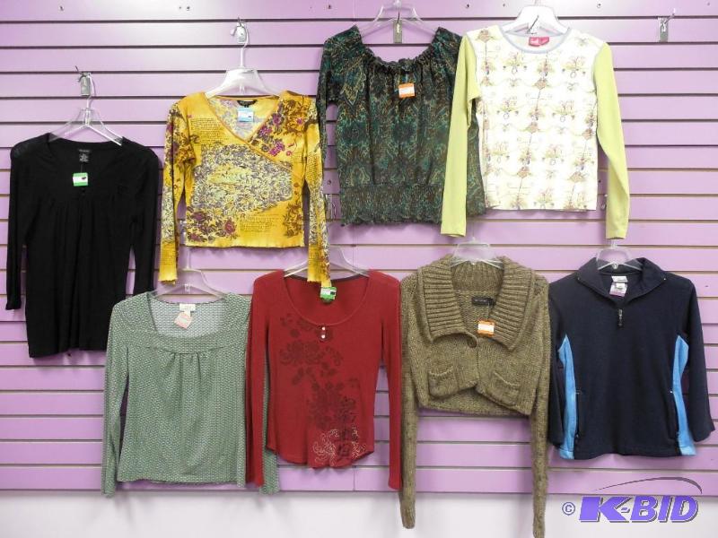 Lot of 8 Name Brand Long Sleeve Tops & Sweaters Size Small
