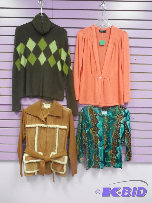 Lot of 4 Posh Brand Long Sleeve Tops & Sweaters Size Medium