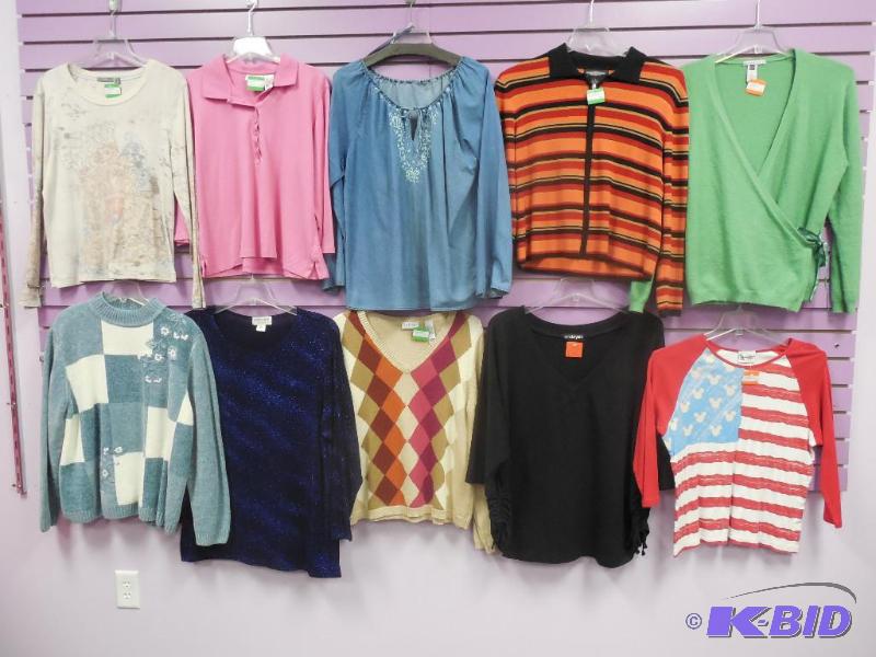 Lot of 10 Name Brand Long Sleeve Tops & Sweaters & Hoodie Size Extra Large