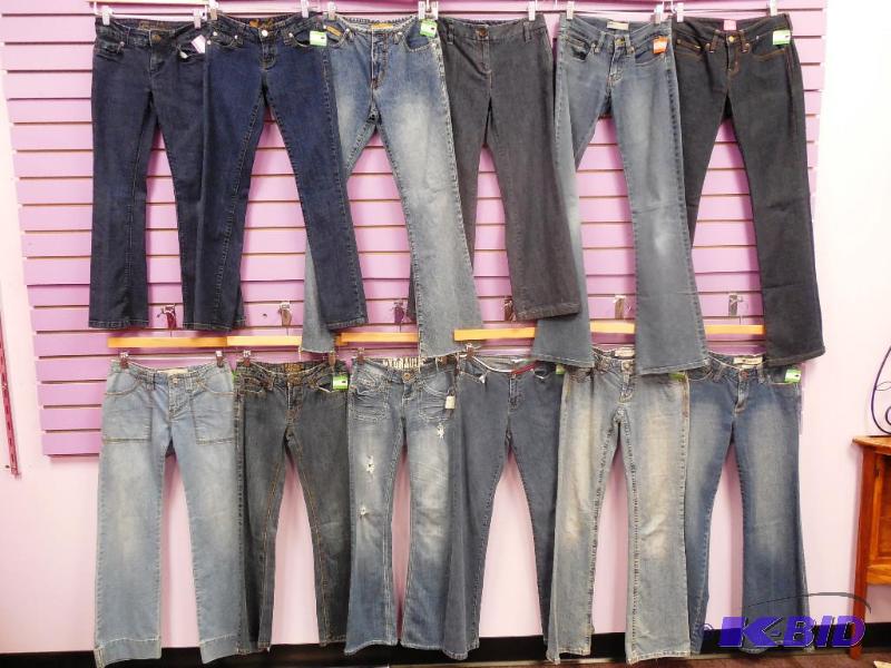 Lot of 12 Jeans Size 00 & 0 Some Petites