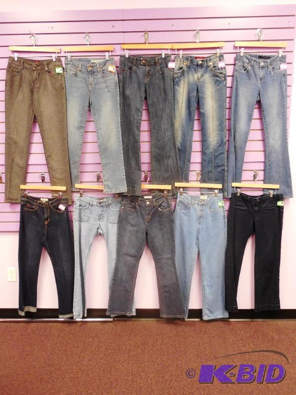 Lot of 10 Name Brand Jeans - Size 4 - Some Petites