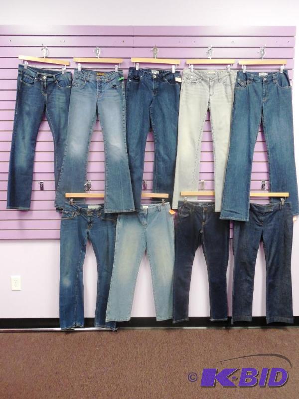 Lot of 9 Name Brand Jeans - Size 6 - Some Petites