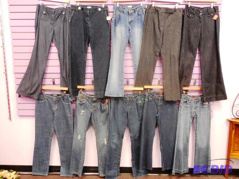 Lot of 10 Name Brand Jeans - Size 6