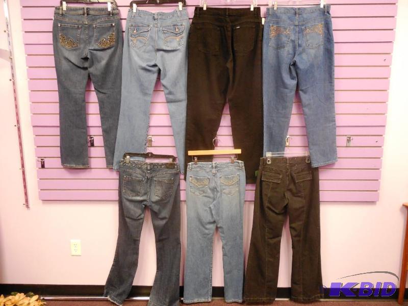 Lot of 7 Name Brand Jeans - Size 10