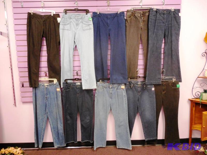 Lot of 10 Name Brand Jeans - Size 12 - Some Petites
