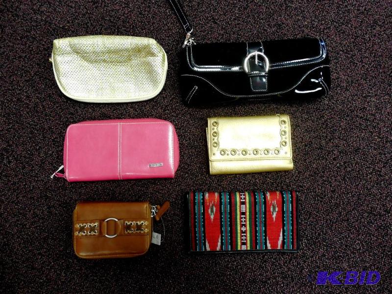 Lot of 6 Name Brand Wallet  Clutches