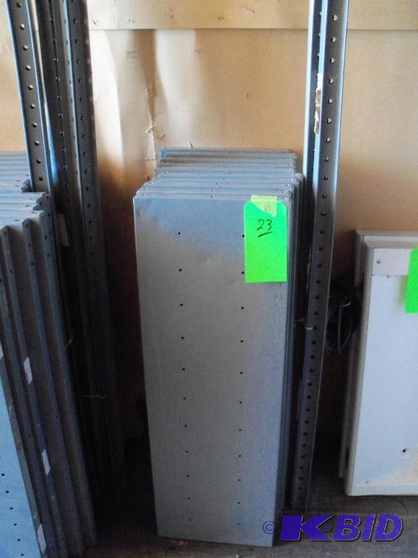 METAL SHELVING UNIT APPROX 3 X 7 WITH SHELV...