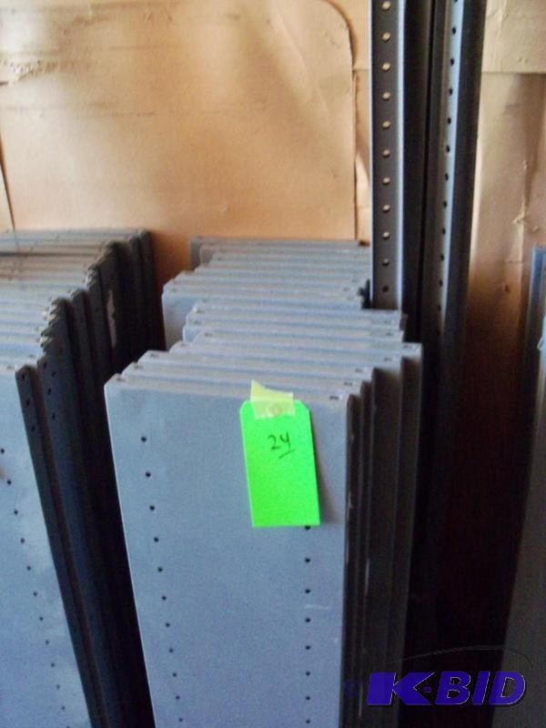 METAL SHELVING UNIT APPROX 6 X 7 WITH SHELV...
