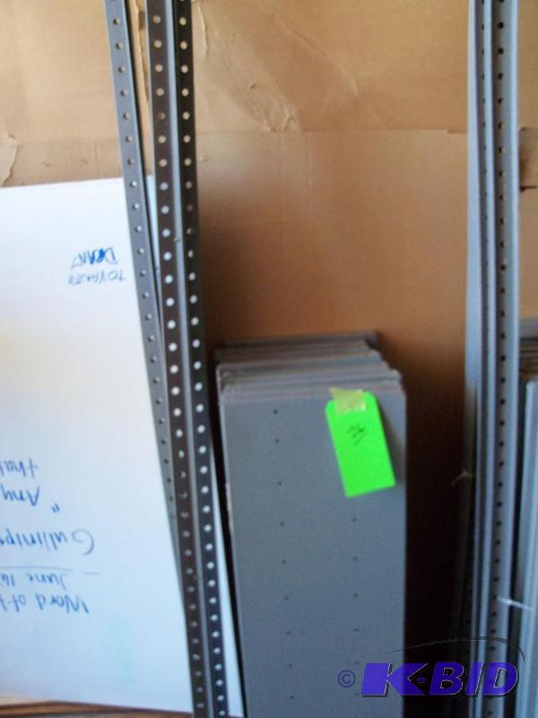 METAL SHELVING UNIT APPROX 3 X 7 WITH SHELV...