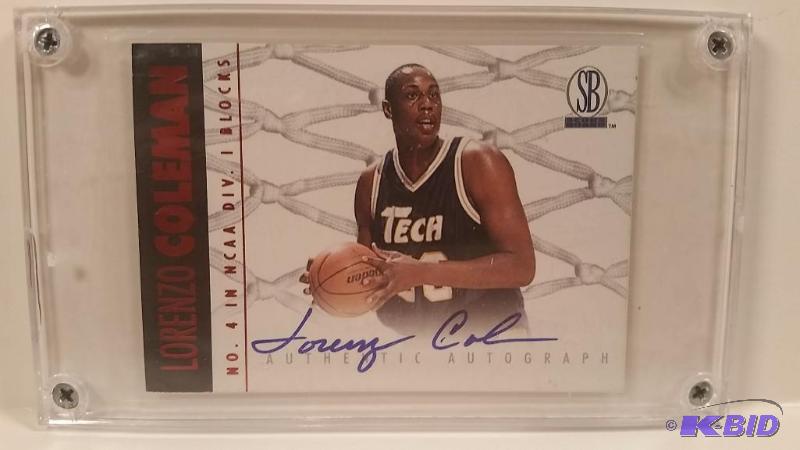 1997 Score Board NBA Lorenzo Coleman Autograph Card